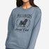 Black Pug Sweatshirt for Women